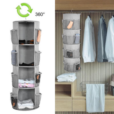 

Greensen 4 Layers Hanging Storage Closet Basket Bag Space Saver Toy Organizer