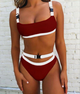 

Women Sexy Bandage Bikini Push-up Padded Bra Swimsuit Bathing Monokini Swimwear