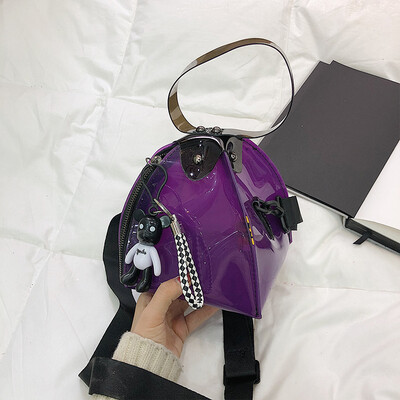 

Summer new jelly bag female 2019 new wave Korean version of the wild single shoulder slung fashion portable transparent pouch