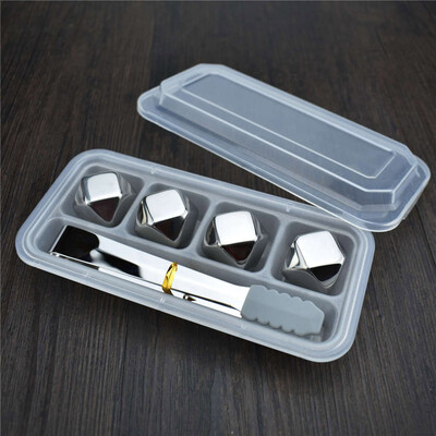 

Toponeto Stainless Steel Ice Cubes Reusable Metal Chilling Stones with Whisky Keep Cold