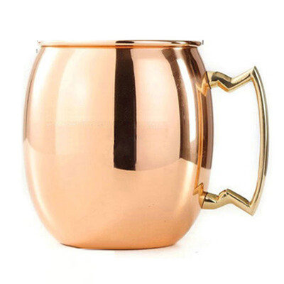 

Hammered Moscow Mule Copper Plated Mugs 304 Stainless Steel 550ml Beer Drinkware