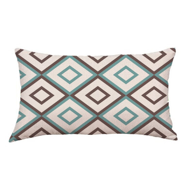 

〖Follure〗Geometric Lines Sofa Bed Home Decoration Festival Pillow Case Cushion Cover A