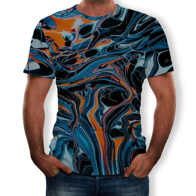 

Toponeto Mens 3D Printed Funny Round Neck Short Sleeves Fashion T Shirt Blouse Tee
