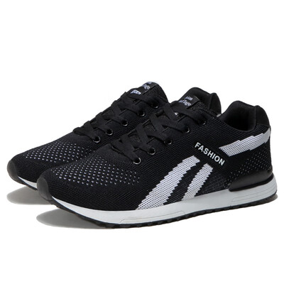 

Autumn new casual mens shoes fly woven mesh face youth sports shoes couple students female wild lightweight running shoes