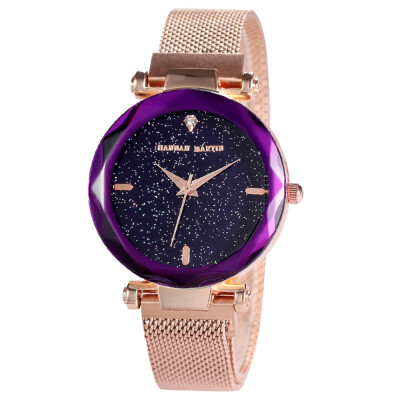 

Hannah Martin Fashion No Buckle Stainless Steel Magnet Women\s Star Watch