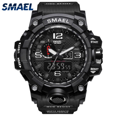 

Gobestart Casual Mens Multi-Function Dual Display Dial Outdoor Waterproof Sports Watch