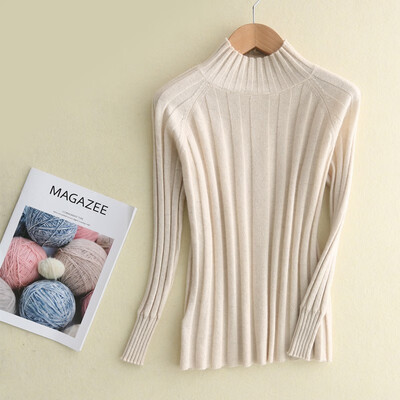 

QIANMUCHUN womens pure cashmere woolen sweater drawdown shirt 5884