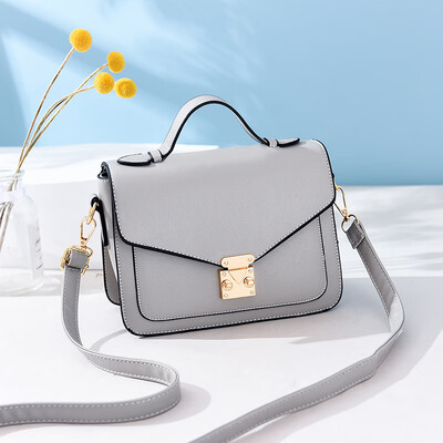 

2019 new sewing thread simple casual students wild ins wind Korean version of the small square bag Messenger bag