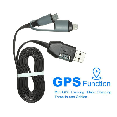 

Mini GPS Tracking DataCharging Three-in-one Cables GPS Tracking Charging Cable GPS Locator Positioning Device USB Data Cables