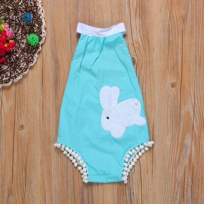 

Newborn Baby Girl Clothes Rabbit Printing Romper Jumpsuit Bodysuit Outfits
