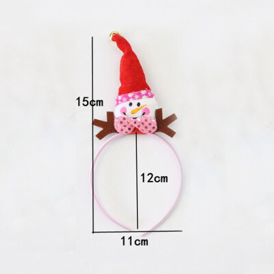 

FUNNYBUNNY Christmas Antler Headband Santa Claus Snowman Headband Child Headdress Prom Party Props