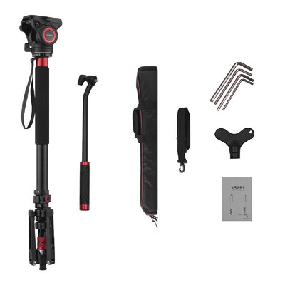 

Andoer MFA-324K Professional Aluminum Alloy Flip Lock Monopod 4-Section Telescopic Camera Monopod with Hydraulic Head for Canon Ni