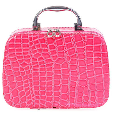 

Small Square Solid Color Handbag Mirror Cosmetics Storage Bag Makeup Bags