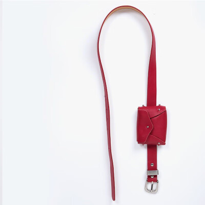 

Early Spring Mini Pocket Red Mini Purse Belt Ximen Datong Same Small Money Pocket Belt