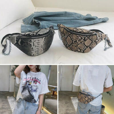 

Casual Womens Chain Serpentine Single Shoulder Diagonal Straddle Bag Waist Bags