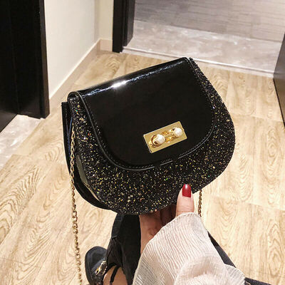 

2019 New Style Fashion Hot Women Cross body Shoulder Bag Buckle Metal Chain Handbags Elegant Lady Gift