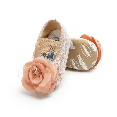 

Baby Girl Shoes Riband Lace Floral Up PU Leather Princess Baby Shoes First Walkersborn Moccasins For Girls 0-18M