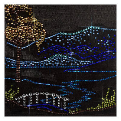 

5D DIY Fluorescent Diamond Painting River View Cross Stitch Embroidery Kits