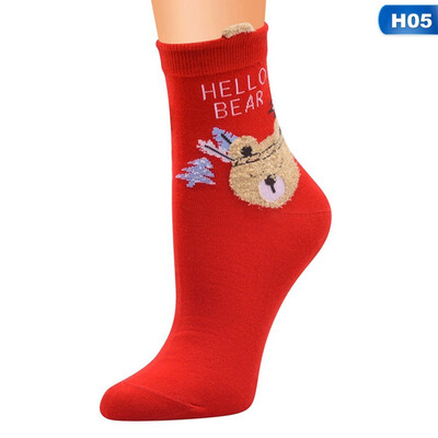 

Lovely Christmas Socks Women Gift Santa Claus Deer Warm Winter Funny Socks