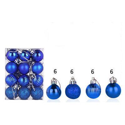 

Siaonvr 30mm Christmas Xmas Tree Ball Bauble Hanging Home Party Ornament Decor 24PC