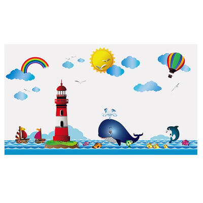 

Ocean Underwater World Waterproof Self-Adhesive Wall Stickers DIY Decals