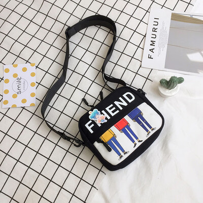 

Canvas bag girl slanted ns style day department girl 100 small bag fashion student lovely one shoulder bag