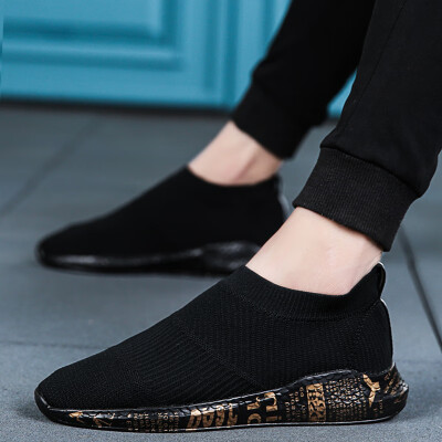 

Old Beijing cloth shoes mens shoes tide shoes socks casual one pedal lazy canvas breathable wild