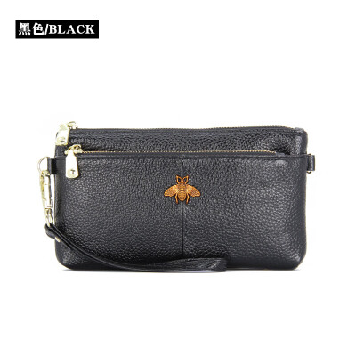 

The first layer of leather 2019 new clutch bag Ms Europe&the United States fashion simple mobile phone bag long leather wallet