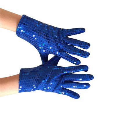 

1 Pair Shining Sequin Sequined Glitter Gloves Dance Party Fancy Costume Gloves