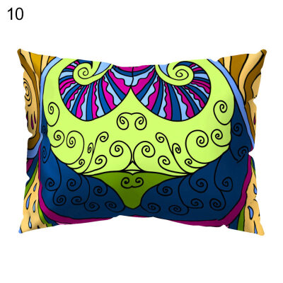 

Colorful Irregular Printed Throw Pillow Case Cushion Cover Sofa Bed Home Decor