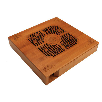 

252445cm Tea Organizer Bamboo Tea Box With Small Drawer Bamboo Tea Chest