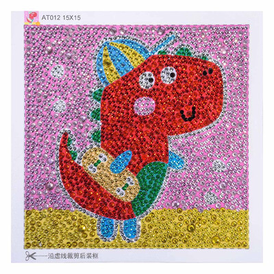 

Gobestart DIY Full Diamond Cartoon Painting Special Diamond Shaped Rhinestone Embroidery