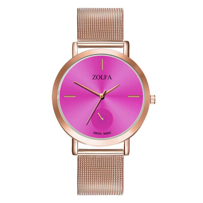 

Casual Women Watches 2019 Hot Sale Dial Ladies Quartz Wristwatch Business Rose Gold Alloy Strap Clock Gift Relogio Feminino