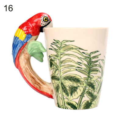 

350ML 3D Hand-painted Lovely Animal Ceramic Water Cup Creative Coffee Tea Mug