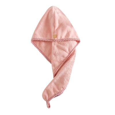

Women Bathroom Absorbent Quick-drying Coral Velvet Bath Towel Hair Dry Cap