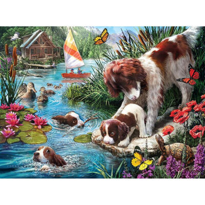 

5D DIY Full Drill Diamond Painting Puppy Cross Stitch Embroidery Art Kit