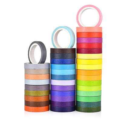 

〖Follure〗40 Rolls Washi Tape Set Rainbow Sticker Decorative Masking Tape for DIY Crafts