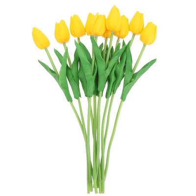 

10pcs PU Tulips Artificial Flowers Bouquet Wedding Party Home Decor Props