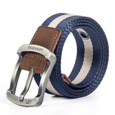 

High Quality Fashionable Canvas Belts Alloy Pin Buckle Mens Belt Male Canvas Belts Wild Jeans Belt Military Tactical Belt