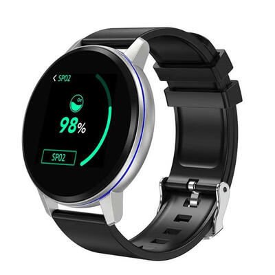 

S01 Fitness Tracker Smart Bracelet Activity Tracker With 122 Color Touch Screen Round Dial Heart Rate Sleep Monitor