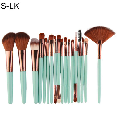 

18Pcs Makeup Brush Set Plastic Handle Eyelash Eyebrow Eyeliner Cosmetic Tool