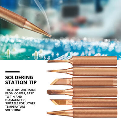

Greensen 6pcs Lead-free Copper Iron Solder Tip K SK 1C 3C B I For 936 Soldering Stations
