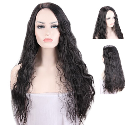 

〖Follure〗Fashion Lady Wig Curly Long Full Wig Black Charming Women Indian Human Fiber Wig