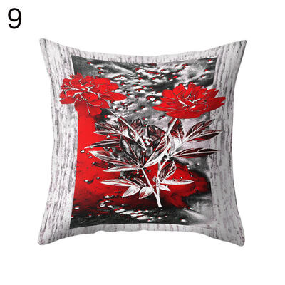 

Bright Color Flower Pillow Case Cushion Cover Sofa Bed Car Cafe Office Decor