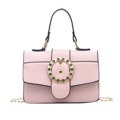 

Women Diamond Messenger Bags PU Leather Crossbody Bag Designer Handbag Chain Mobile Phone Shoulder Bag T2G