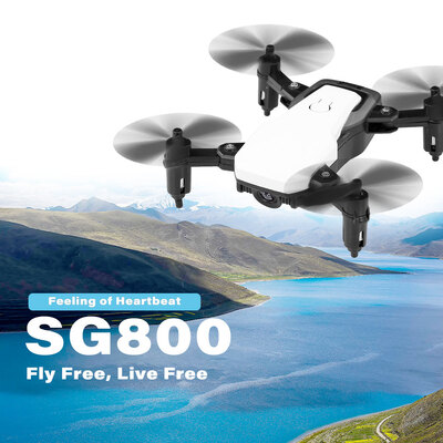 

SG800 Mini 24G Foldable RC Drone Altitude Hold One Key Return Headless Mode RC Quadcopter for Training Christmas Gift