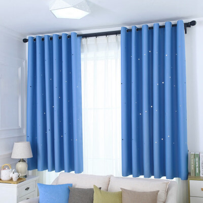 

Bright Stars Children Fabric Curtains For Children Bedroom Living Room Blue Pink Blackout Curtains Custom Made Curtain 100x200