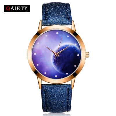 

GAIETY Watch Women Womens Watches Personality Romantic Starry Sky Wrist Watch Leather Designer Ladies New reloj mujer bayan