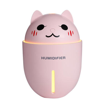 

320ml 3 in 1 USB Night Light Fan Air Humidifier Aroma Diffuser Cat Shape