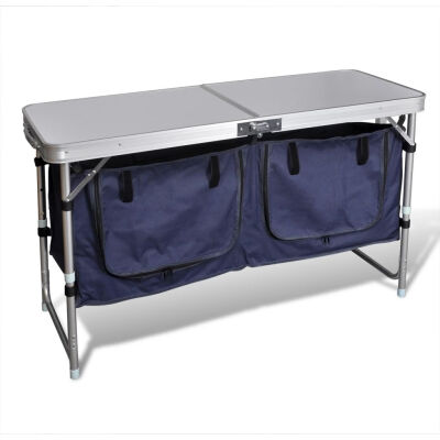 

Foldable Camping Cupboard with Aluminum Frame